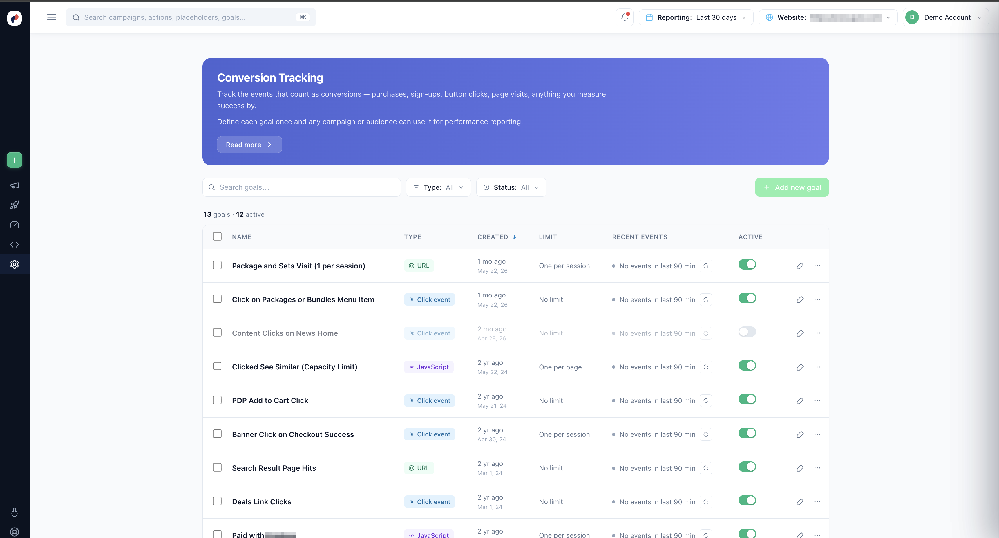 Open Conversion Tracking